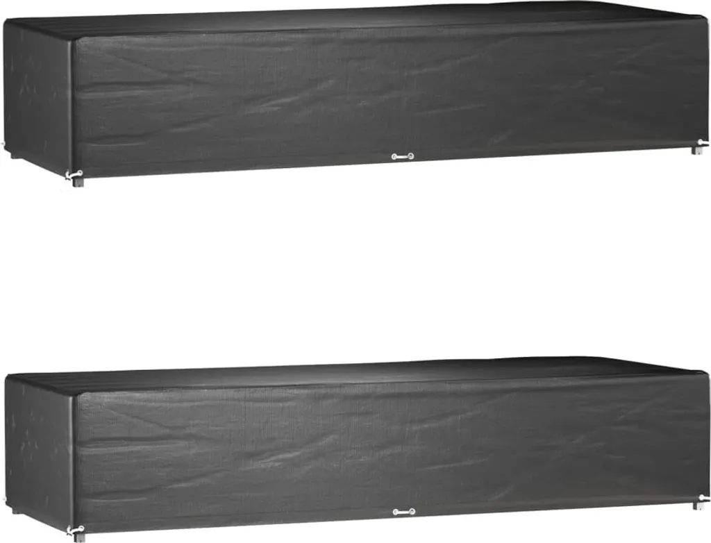 Coperture per lettini 2 pezzi 12 occhielli 205x75x40 cm