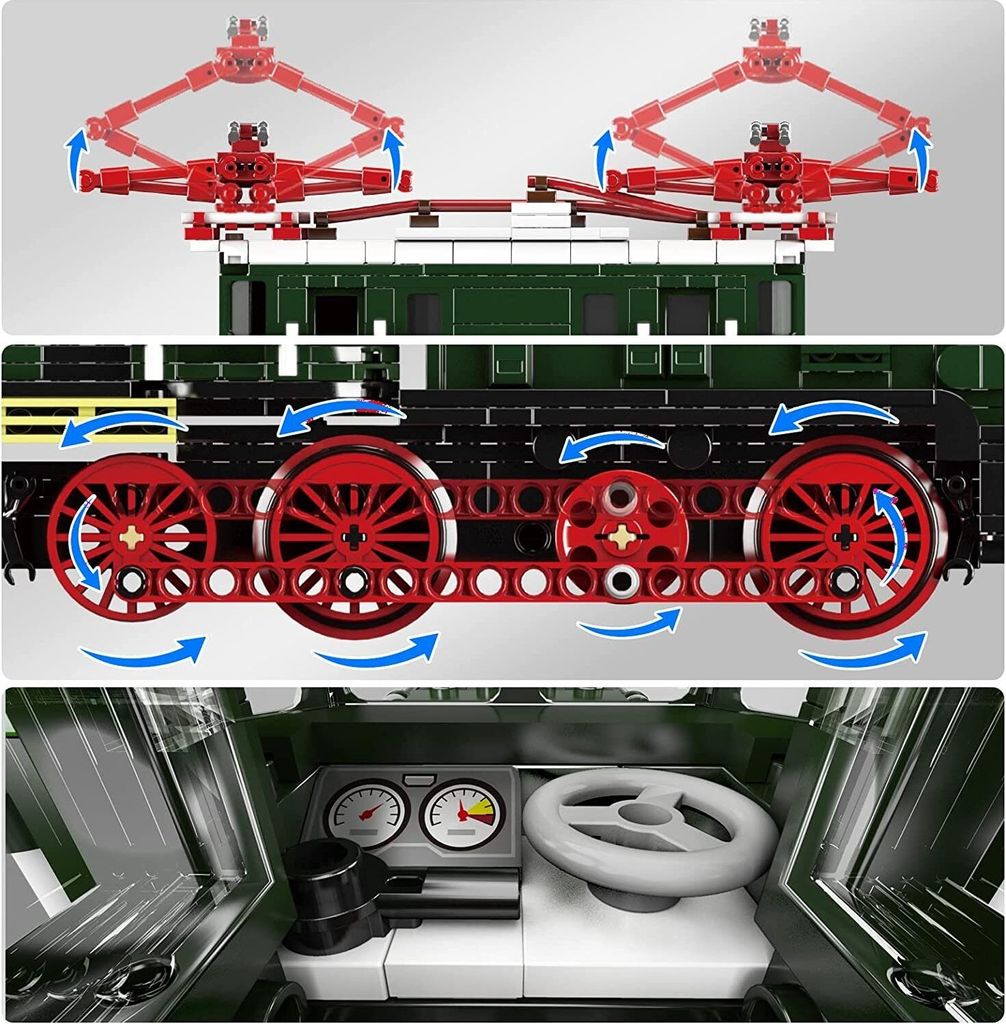 Spielzeug Mould King 12023 Ferngesteuerter Züge MOC