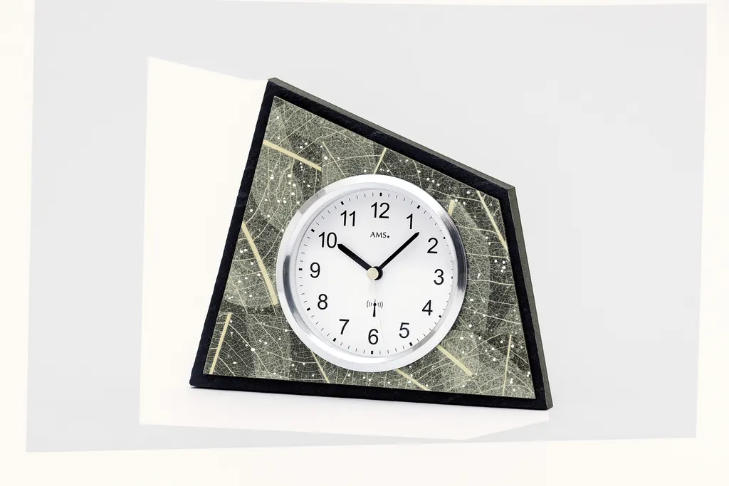 Petite horloge de salon AMS 5177 - Pendule décorative pour buffet et meuble