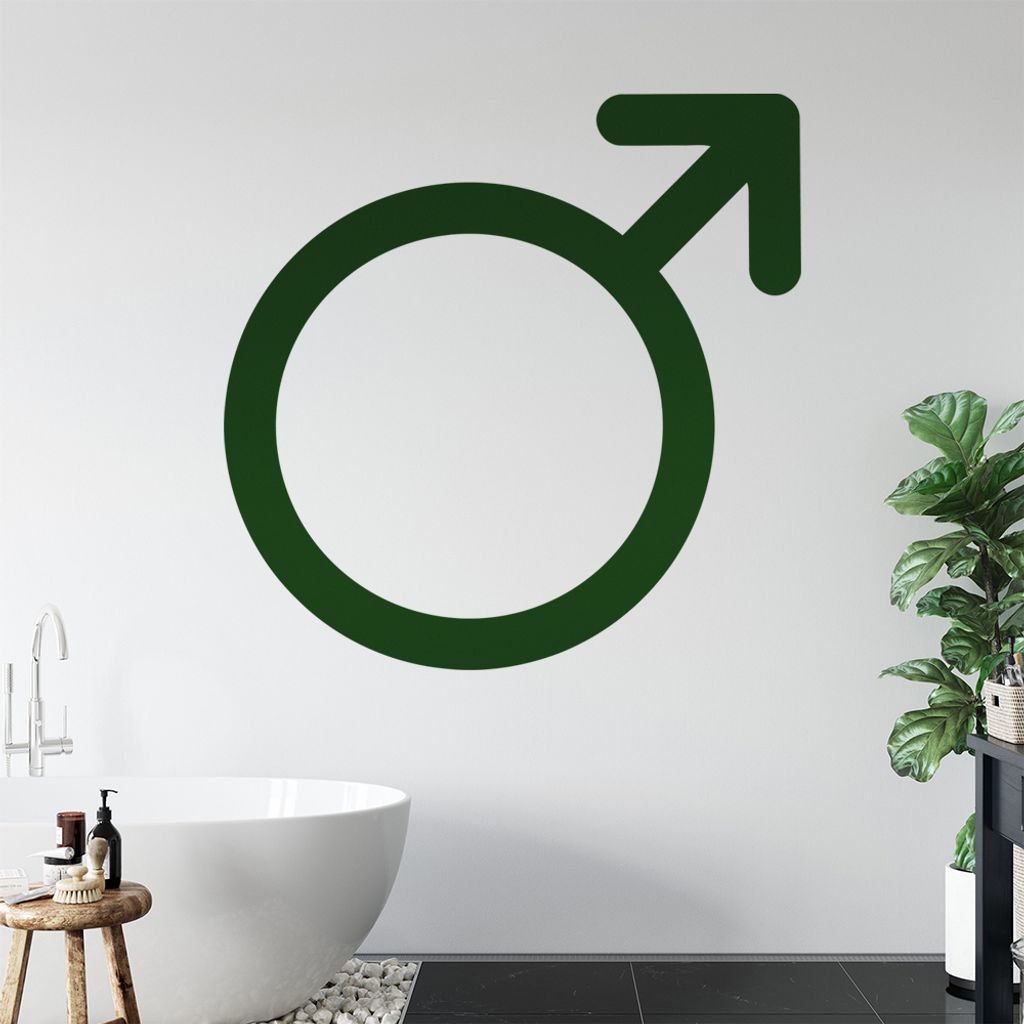 Männliches Geschlecht Wandtattoo Wandaufkleber Wall Sticker - Dekoration, Küche, Wohnzimmer, Schlafzimmer, Badezimmer