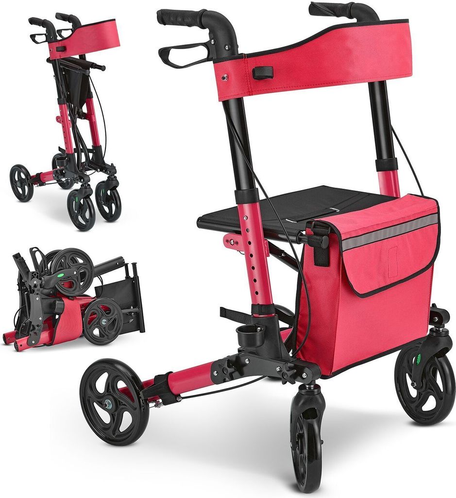 Juskys Rollator Vital faltbar, leicht, höhenverstellbar - Produktbild 