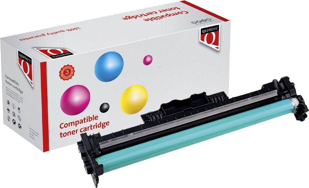Quantore - Trommelalternative für Alternative für CF232A 32A schwarz