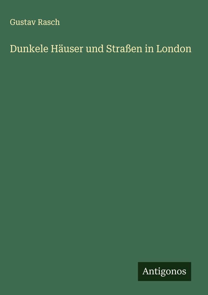 Dunkele Häuser und Straßen in London