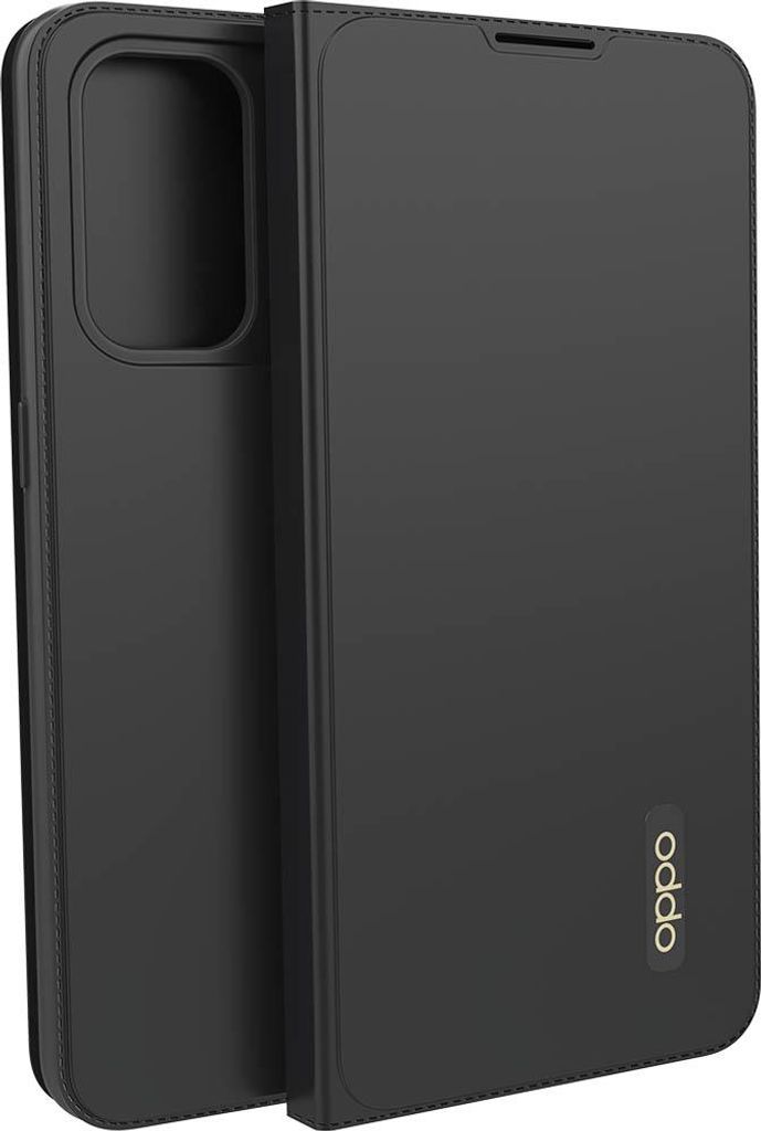 Oppo, Hülle für Oppo Oppo Find X3 Lite Folio Flip Cover mit Kartenhalter, Schwarz