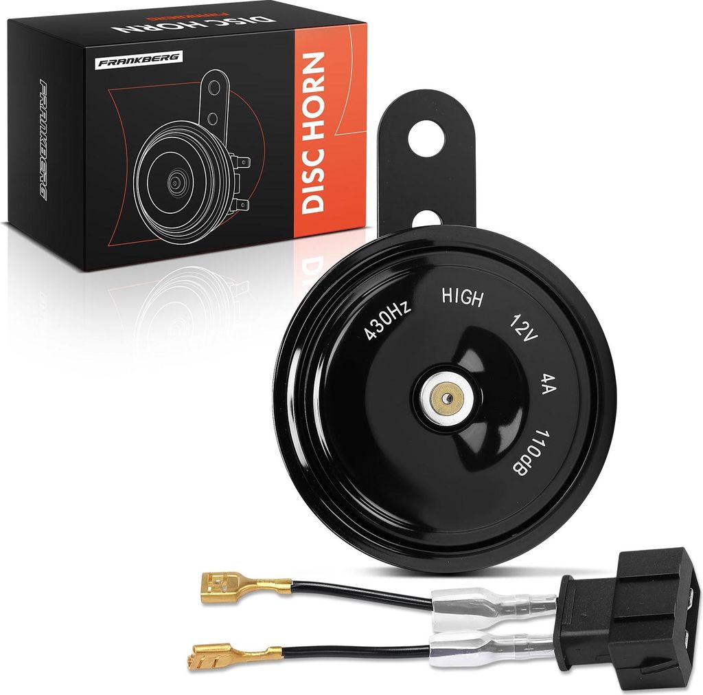 Frankberg 1x Scheibenhorn Horn Hupe für VW Golf Audi 100 200 A6 Skoda