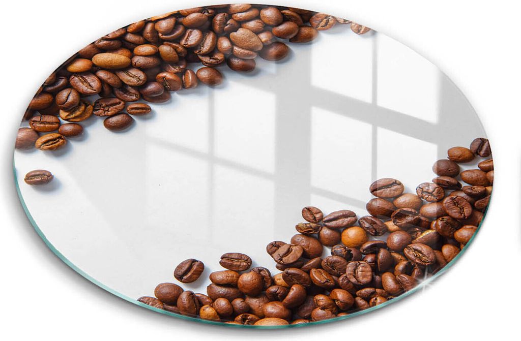 Glasschneideplatte - Herdabdeckplatte - fi30 cm -Schneidebrett - Spritzschutz - Getreidekaffee