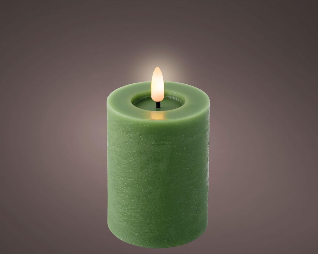 LED-kaars, groene was, 11,2 cm Productafbeelding 