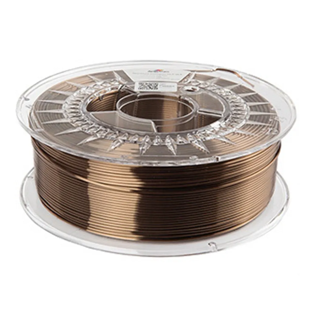 Filament PLA 3D Marron Silk Spectrum 80440 - Idéal pour Décoration et Design