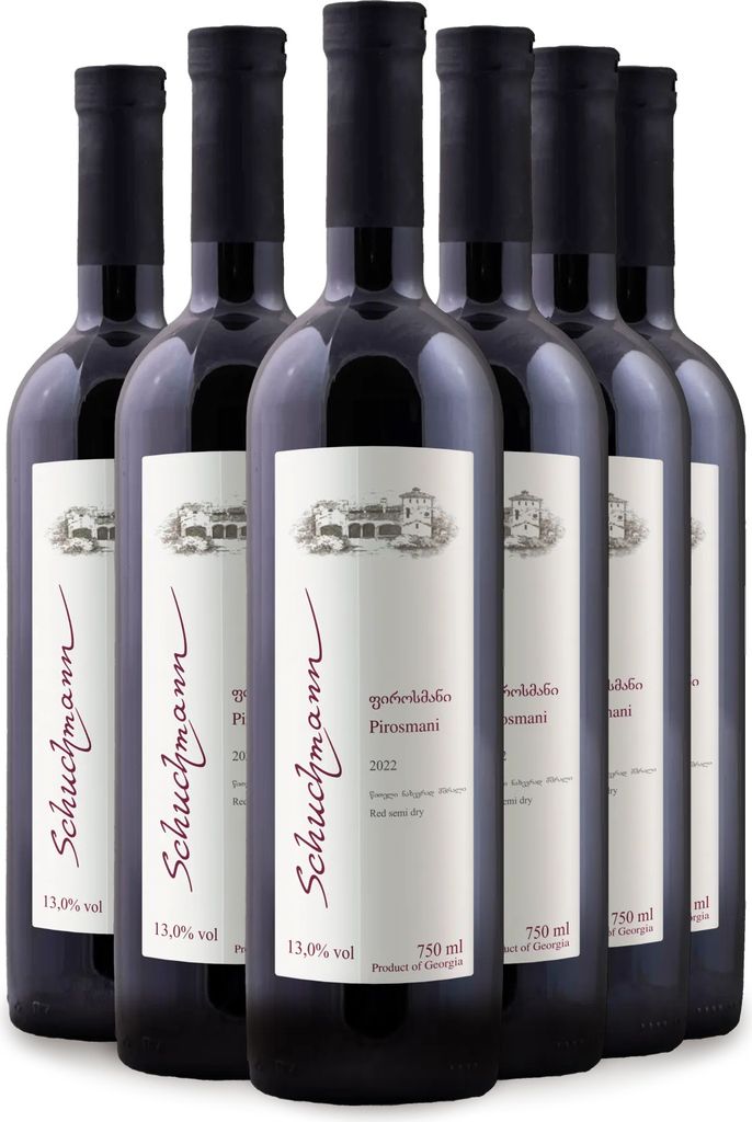 Schuchmann wines Pirosmani 2022, Georgischer Rotwein Produktbild 