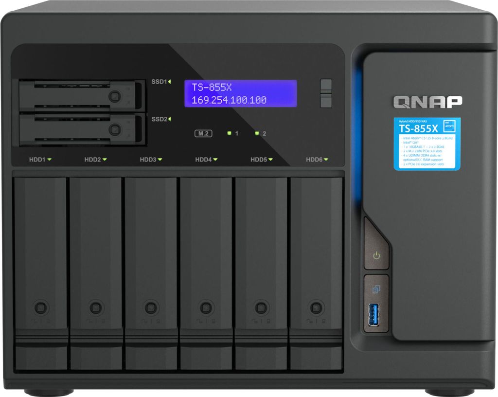 QNAP TS-855X - NAS-Server - 8 Schächte - SATA 6Gb/s