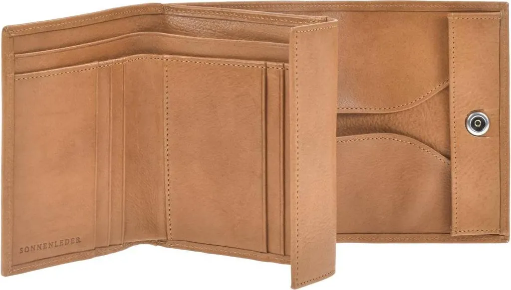 Porte-monnaie TARN G Sonnenleder en cuir marron véritable 822-303-01