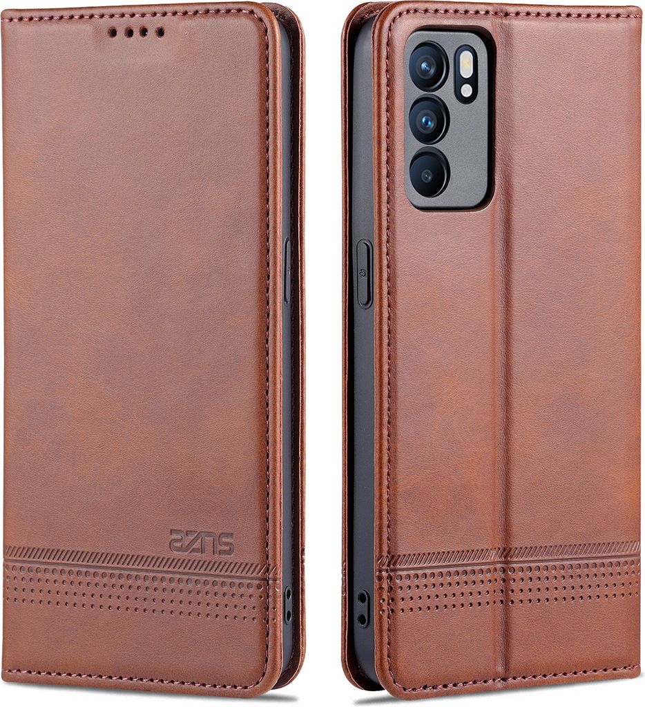 OPPO Reno6 5G Leder Hülle, Klapphüllen Brieftasche Produktbild 
