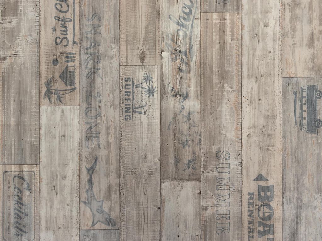 Primaflor PVC TRONTO - Eiche Sanremo - 2,00m x 5,00m - Meterware - Vinyl-Boden in Shabby Vintage-Look für Küche, Wohn- und Badezimmer, Hochwertig...