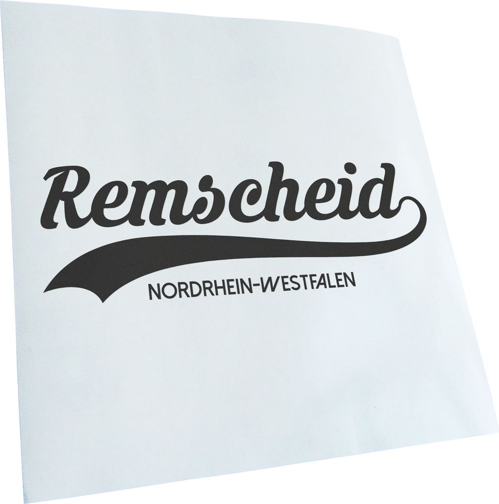 Kiwistar - Autoaufkleber - Remscheid Nordrhein-Westfalen - Dunkelgrau - 40x13cm - Aufkleber für Auto, Laptop, Fahrrad, LKW, Motorrad mehrfarbig JD...