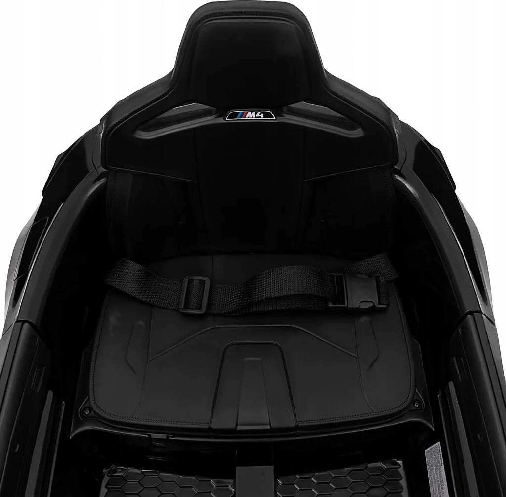 BMW M4 électrique enfant avec roues EVA silencieuses et télécommande