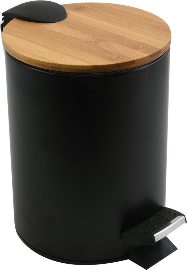 Poubelle de salle de bains SPIRELLA Adonis 3 litres noir Image du produit 