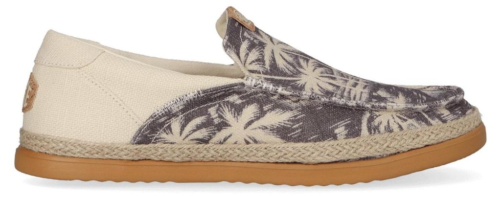 HEYDUDE Harbor Lo Loafer Espadrille Herren Bone White/Multi Größe 48