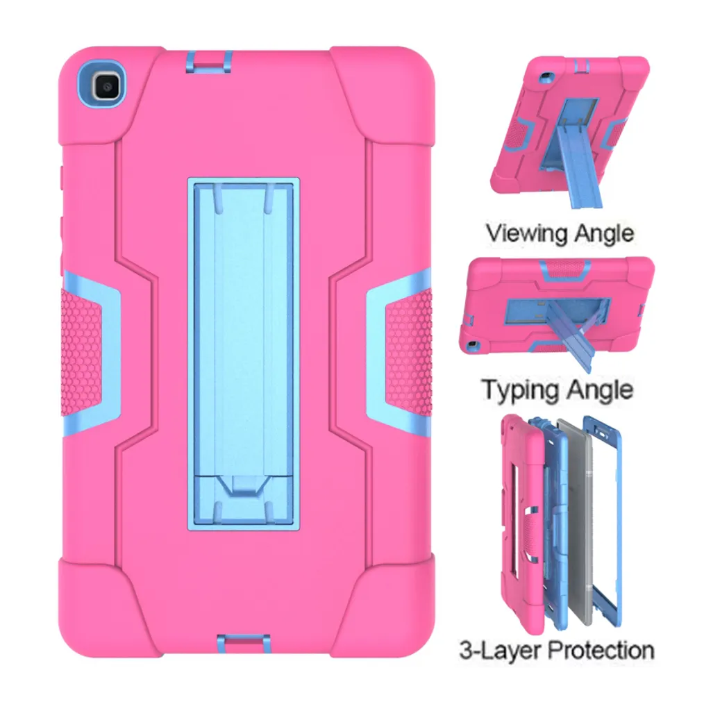 Custodia Samsung Galaxy Tab A 8.0 2019: Robustezza Vera Rosa Blu - 3