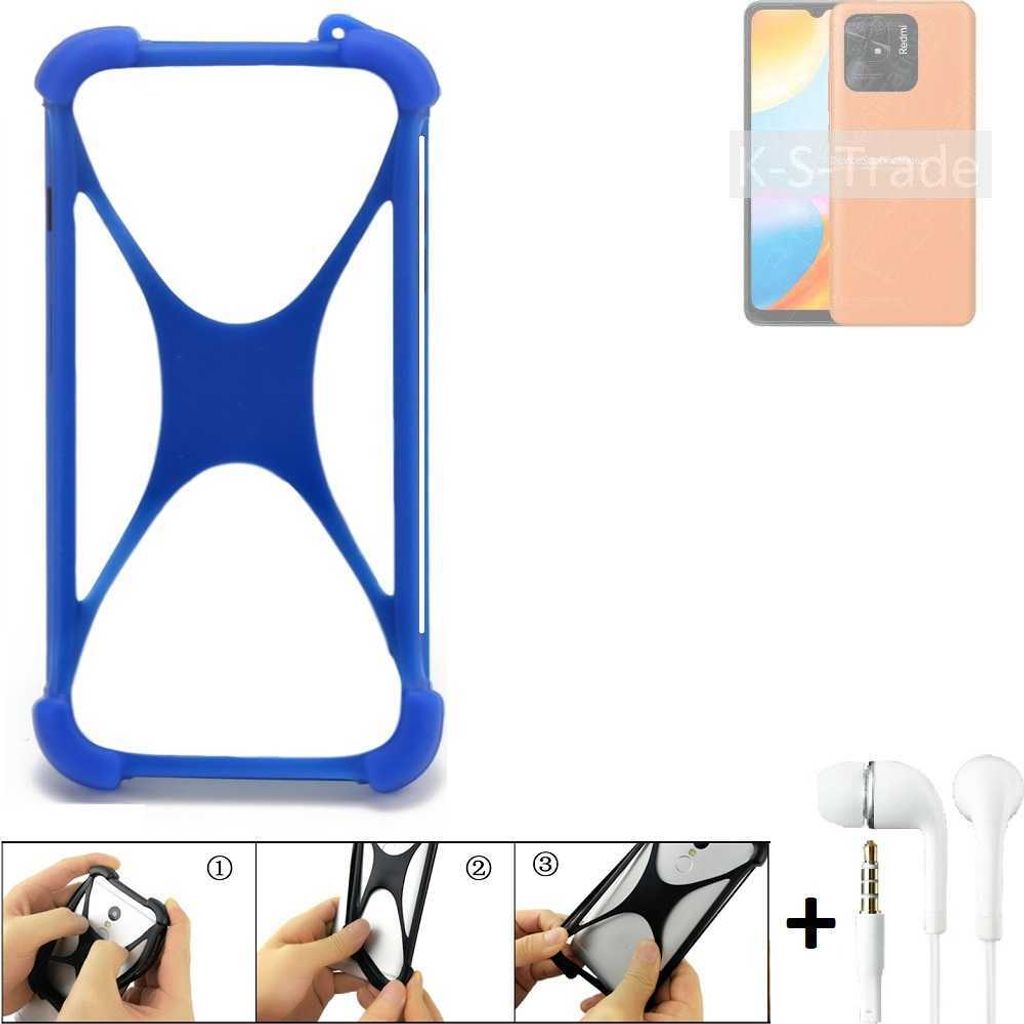 Bumper kompatibel mit Xiaomi Redmi 10 Power Schutzhülle Handyhülle Silikon Schutz Hülle Cover Case Silikoncase Silikonbumper TPU Softcase