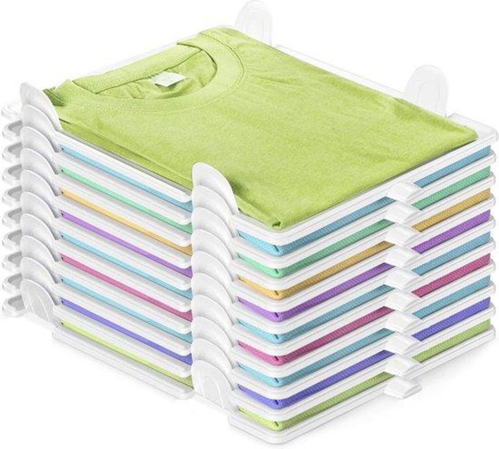Kleiderbox für Erwachsene und Kinder – Stapelbare 10er-Box – Raumsparendes Kleidungsorganisationsystem