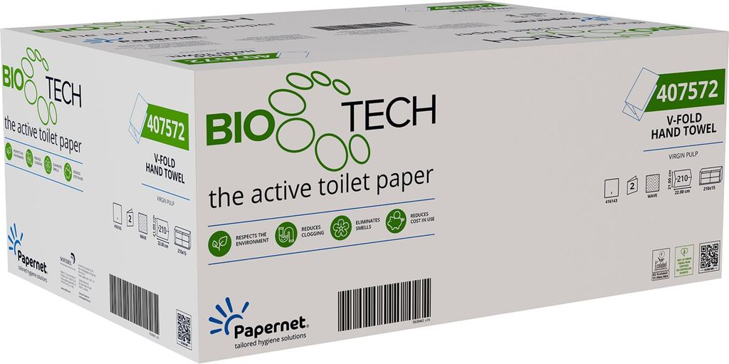 Papernet Papierhandtuch 407572 2lg V 22x21cm 15x210Bl Produktbild 