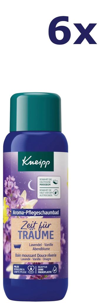 6x Kneipp Aroma badschuim 400ml Tijd om te dromen
