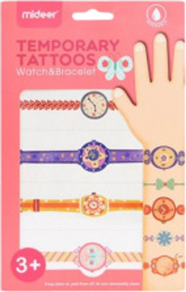 Mideer Tattoos - Uhren und Armbänder – für Mädchen – 20 Teile