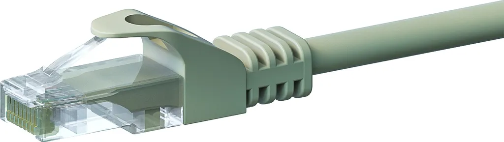 Cavo di Rete CAT5e 3m U/UTP Grigio 100% Rame Puro - Connessione Stabile