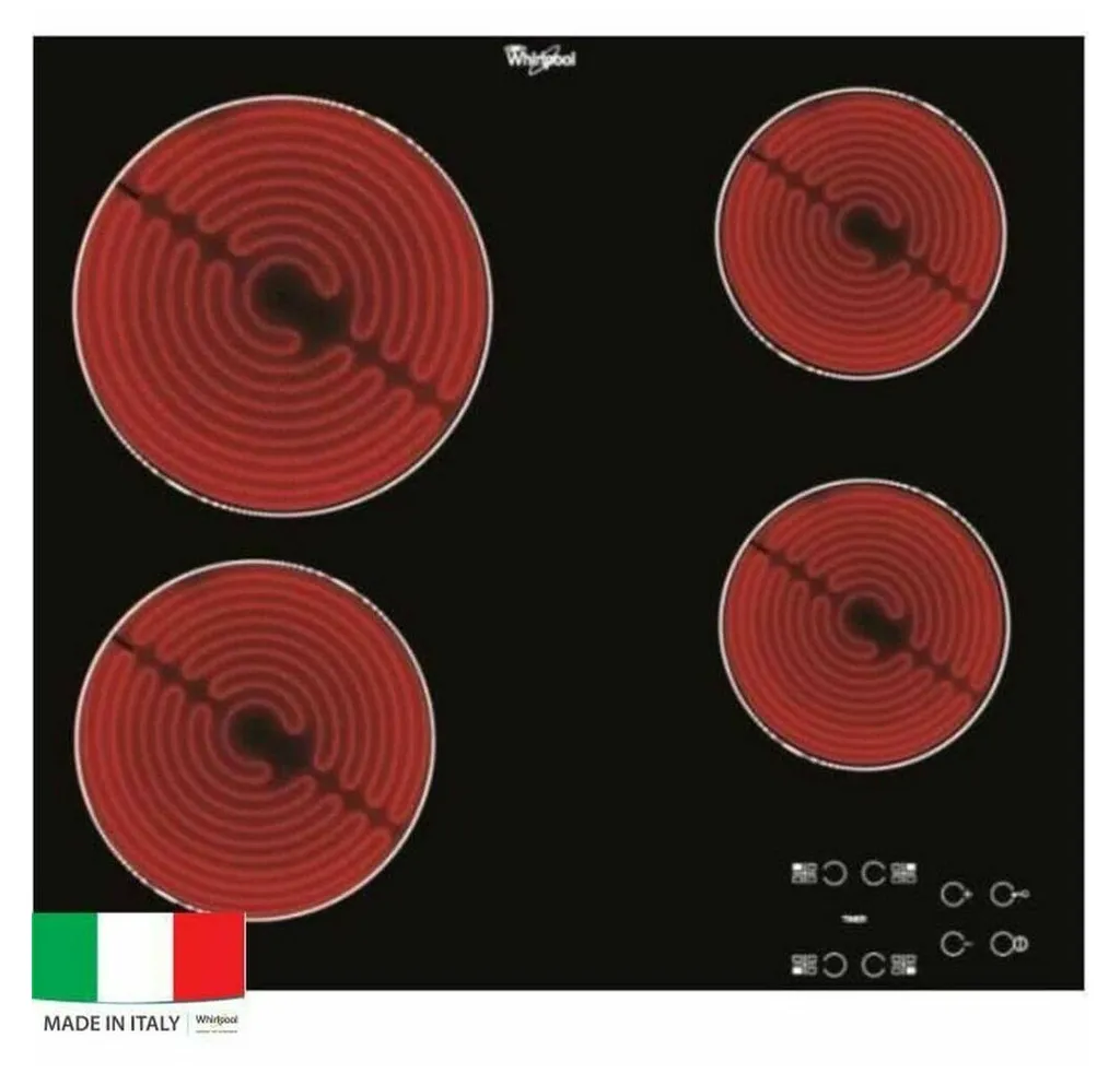 Plaque vitrocéramique 4 feux Whirlpool AKT8090NE encastrable noir 6,2kW