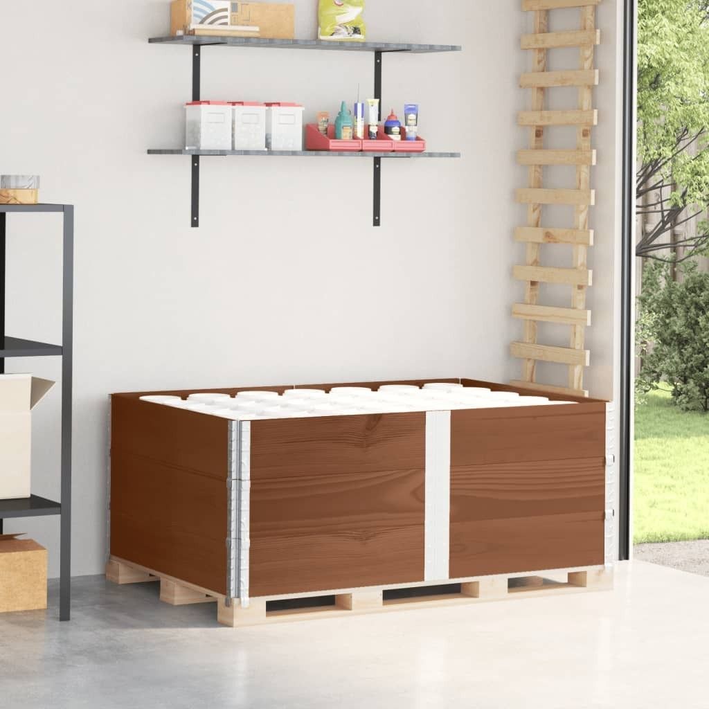 Design New Paletten-Aufsatzrahmen 3 Stk. Braun 150x100cm Massivholz Kiefer Tischplatten CC74595264