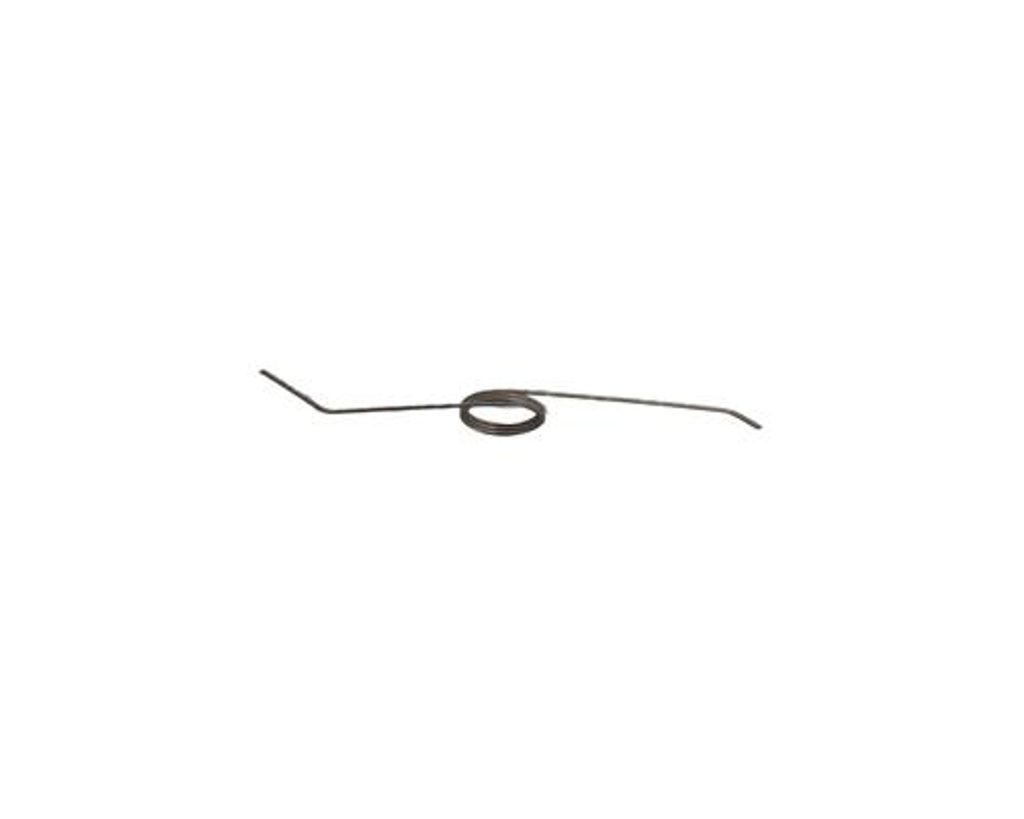 A single metal spring is shown against a white background.