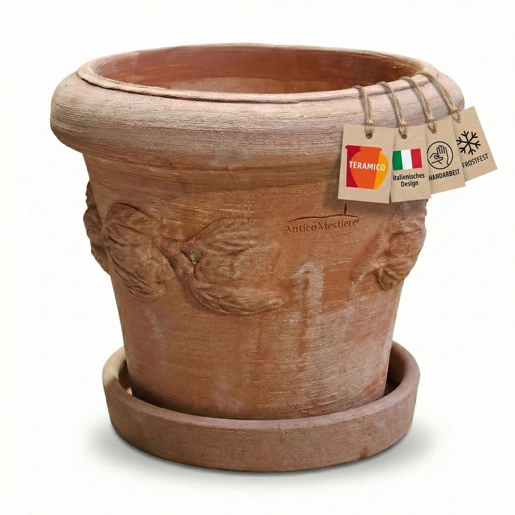Teramico Terracotta Topf "Limoni" Frostfest optional mit Produktbild 