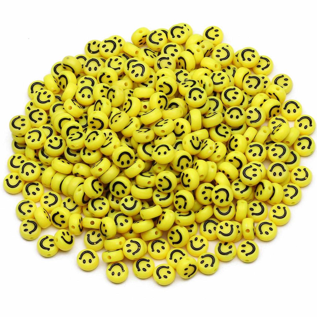 Řemeslné korálky kulaté 100 ks, 7 x 4 mm kulaté, žluté Obrázek produktu 