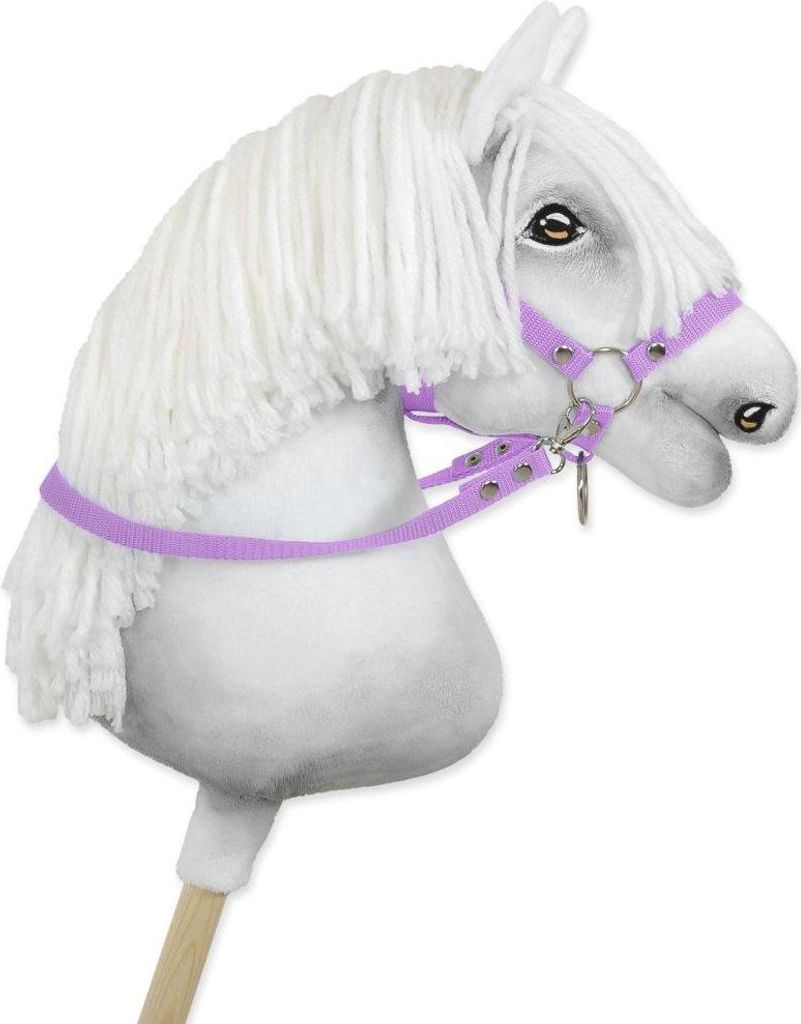 Hobby Horse Zügel – Pferdegeschirr – Strapazierfähiges Nylon, einfach zu befestigen – lila