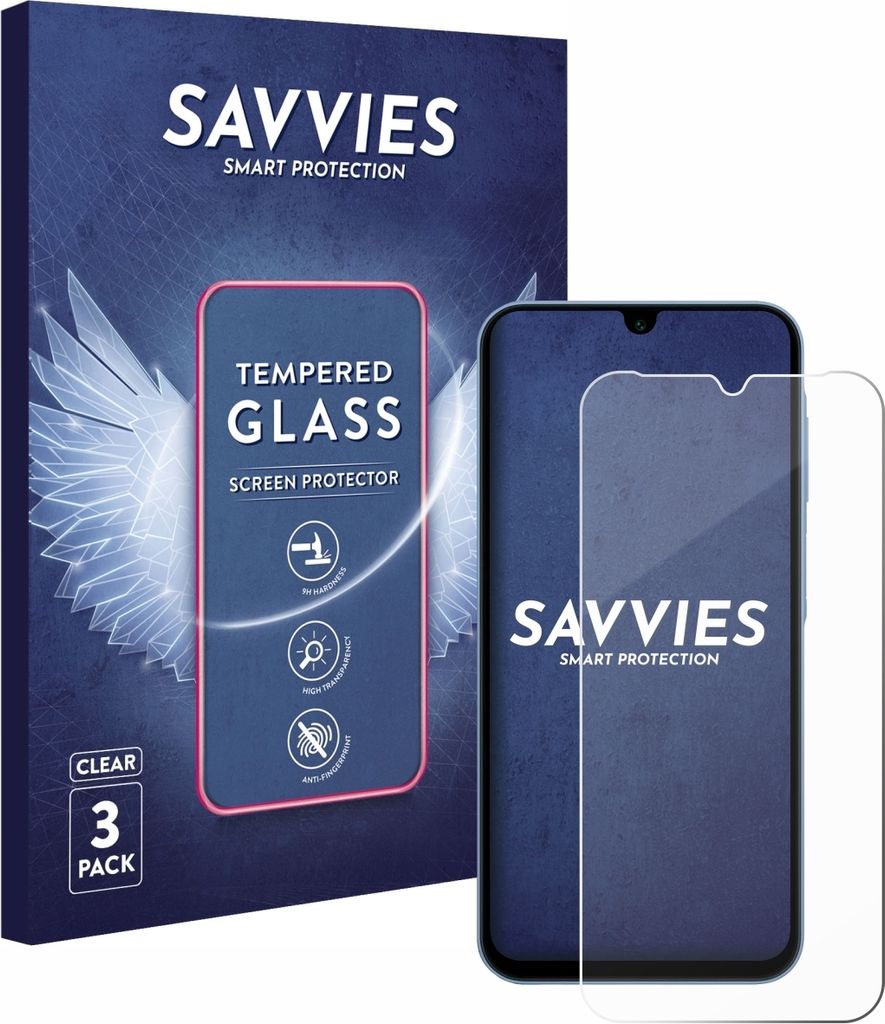 3x Savvies Schutzglas für Samsung Galaxy A15 5G Produktbild 