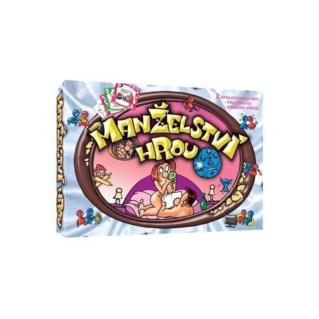 Manželství hrou + tchyně to zařídí 2 společenské hry v krabici 33x23x3cm