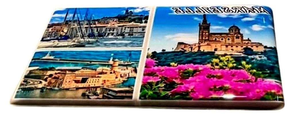 Marseille- Frankreich -Vieux Port- Souvenir- Marseille Kühlschrankmagnet, Marseille Fridge Magnet, iman para nevera Marseille, aimant de refrigera...