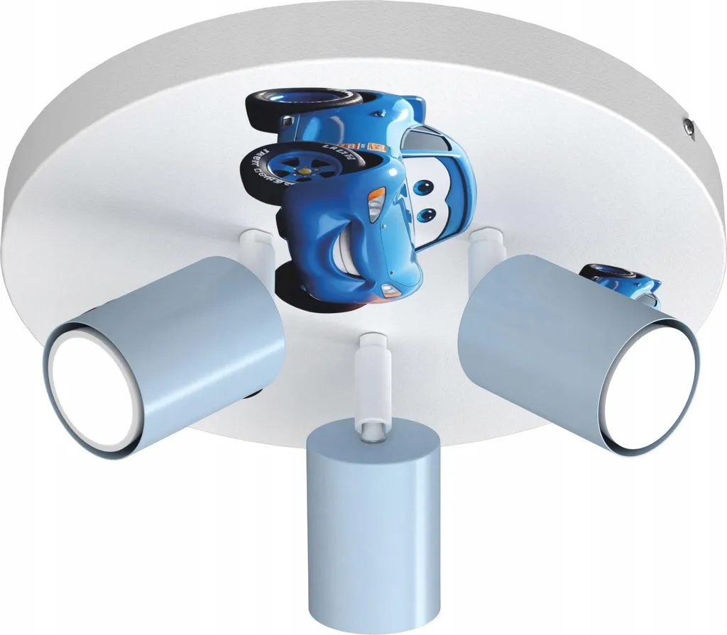 Lampe de chevet enfant culot GU10 design voiture, fabrication Pologne