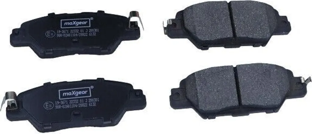 Plaquettes de frein MAXGEAR 19-3671 silencieuses et durables pour CX-5