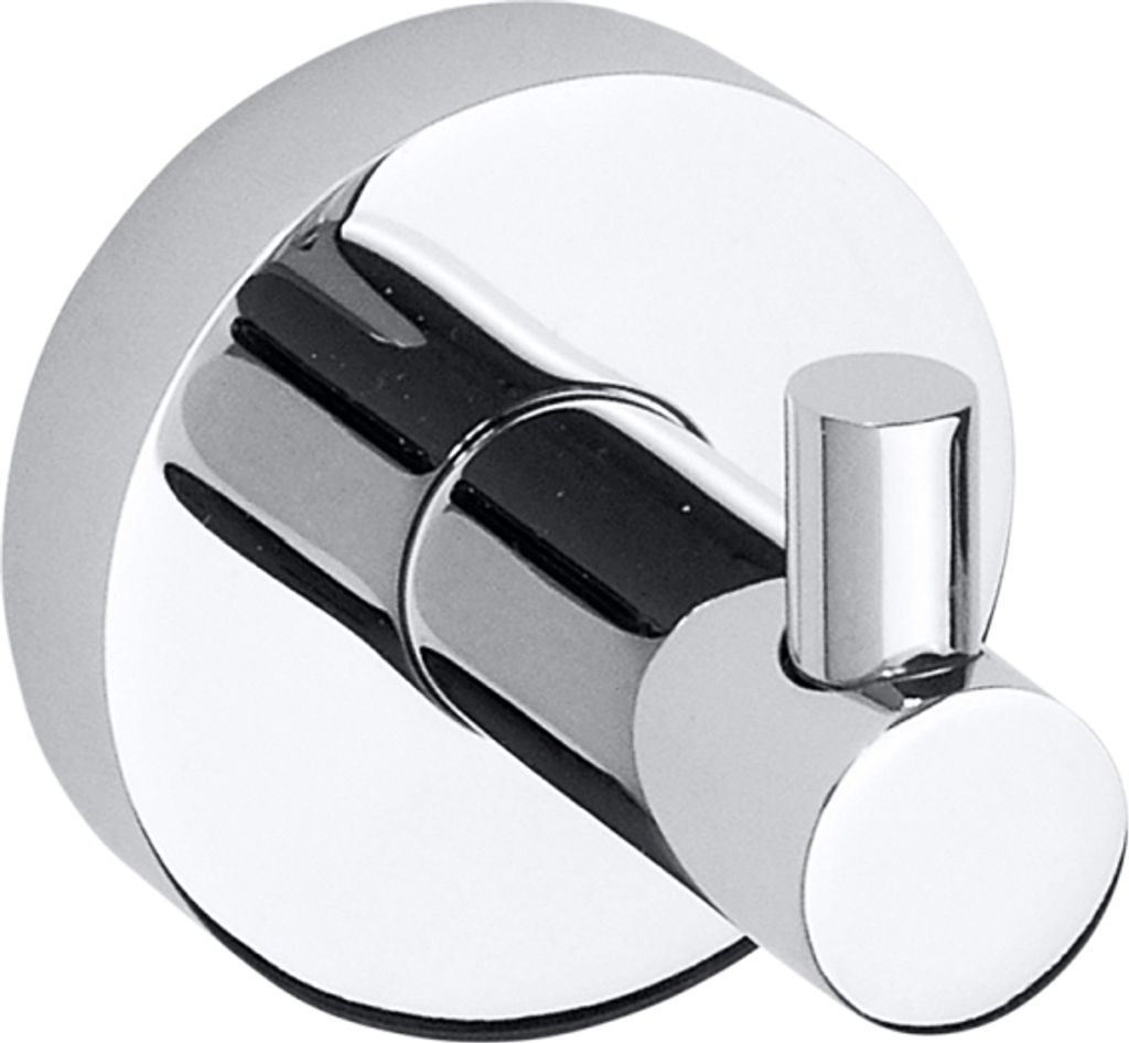 BOMEGA Kleiderhaken Messing Chrom poliert 55x55x50 mm für Produktbild 