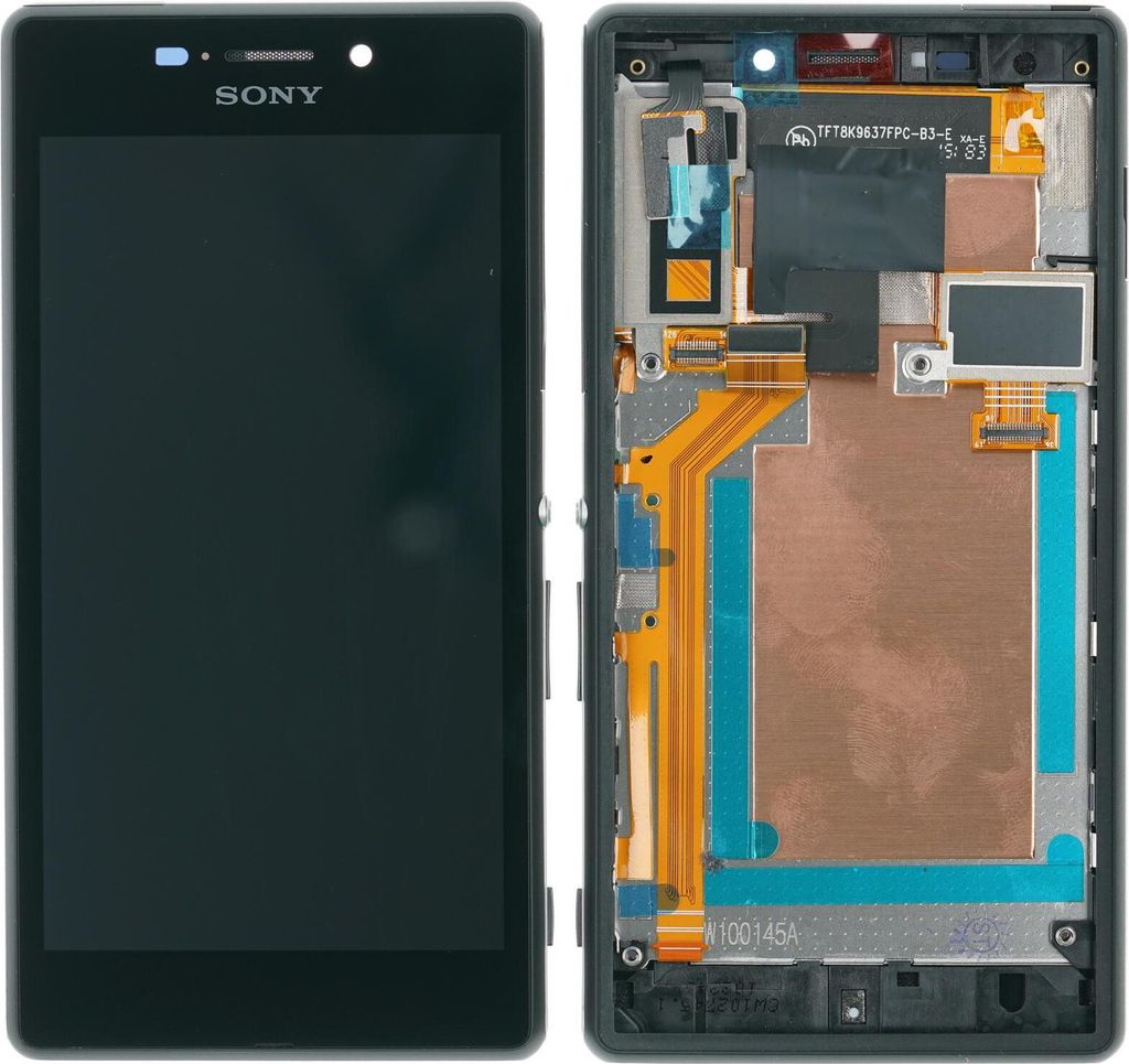 Display für Sony Xperia M2 Aqua (D2403) Farbe: Schwarz Displayglas Touchscreen Bildschirm