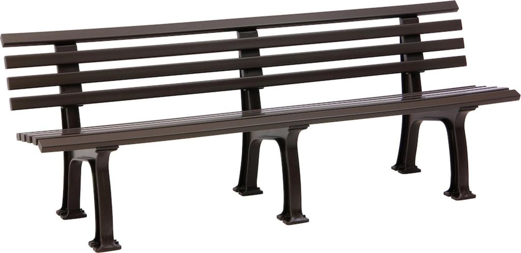 Gartenbank JUIST 4-Sitzer Länge 2000 mm, braun Produktbild 