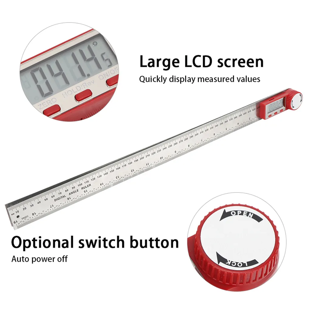 Règle électronique numérique 30cm haute précision pour mesure courbe - 7