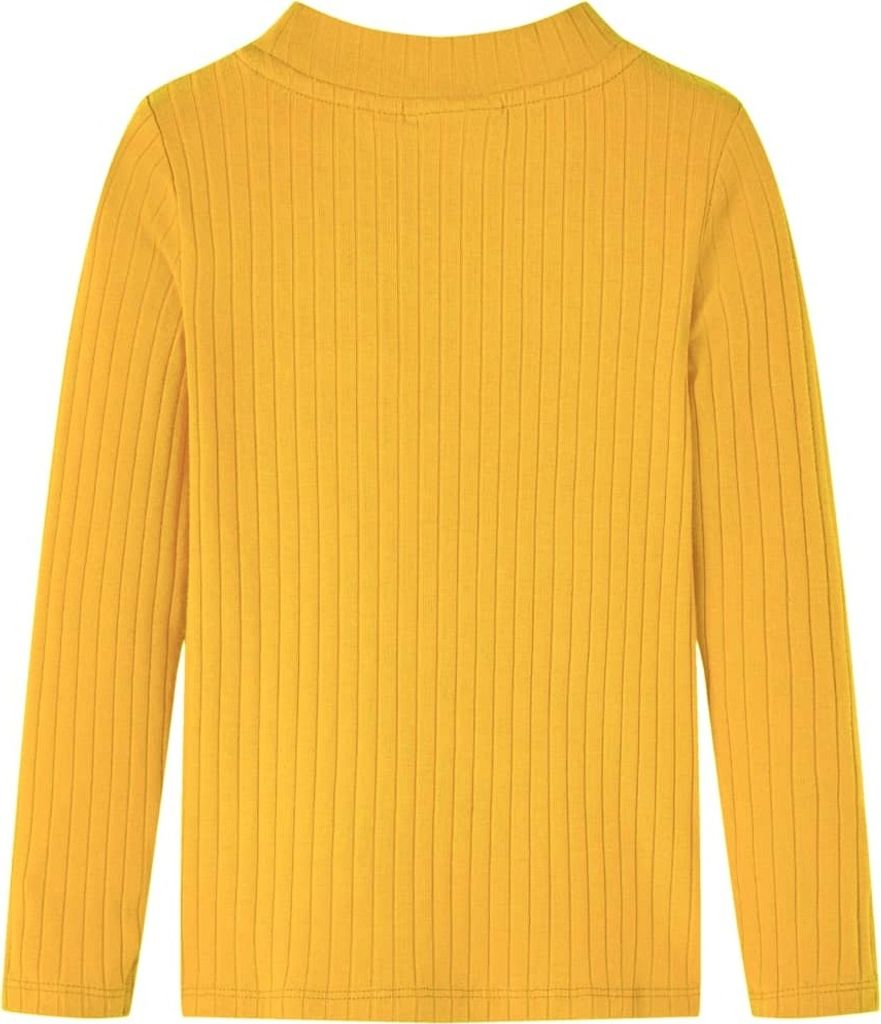 vidaXL Kinder-Langarmshirt Rippstrick Dunkelocker 104 Produktbild 
