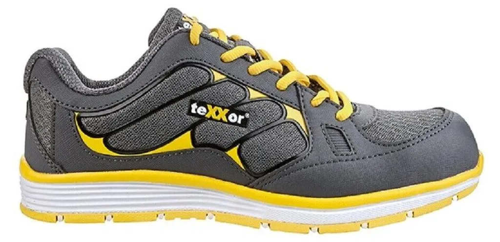 Chaussures de travail S1P antidérapantes teXXor ROUBAIX Gris Jaune
