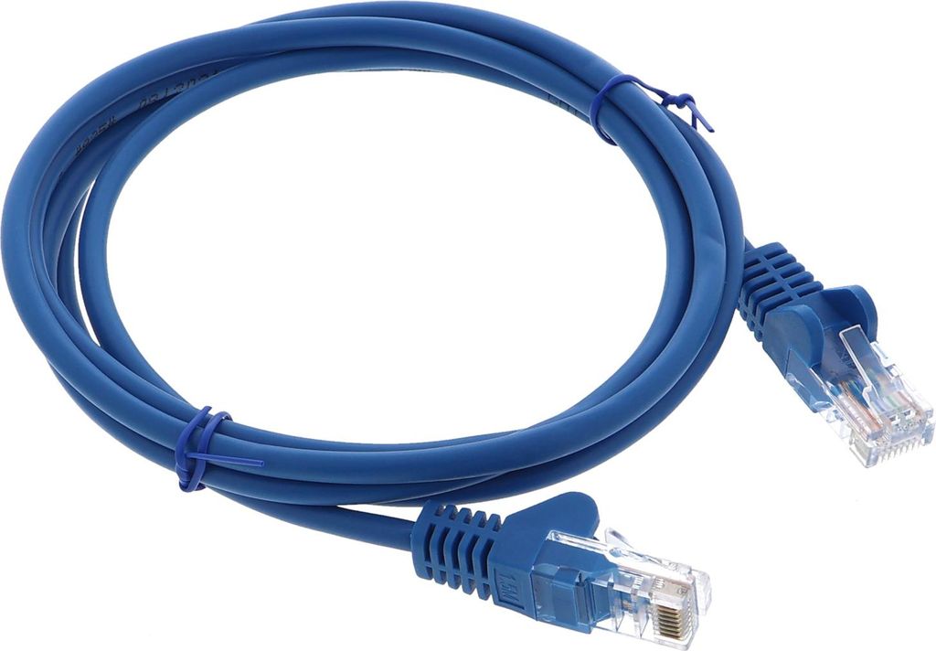 LAN CAT 5e Patch Kabel - U/UTP, blau, 150cm