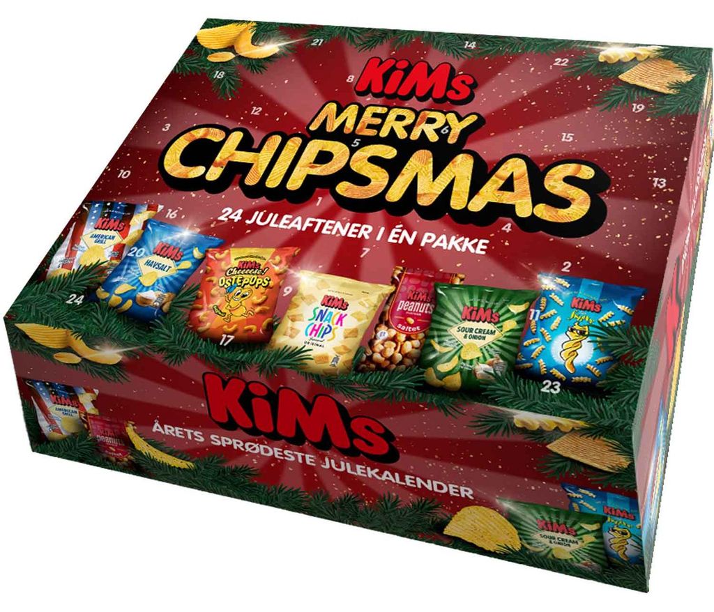 Calendario dell'Avvento KiMs Merry Chipsmas 709g | 26 x Immagine del prodotto 