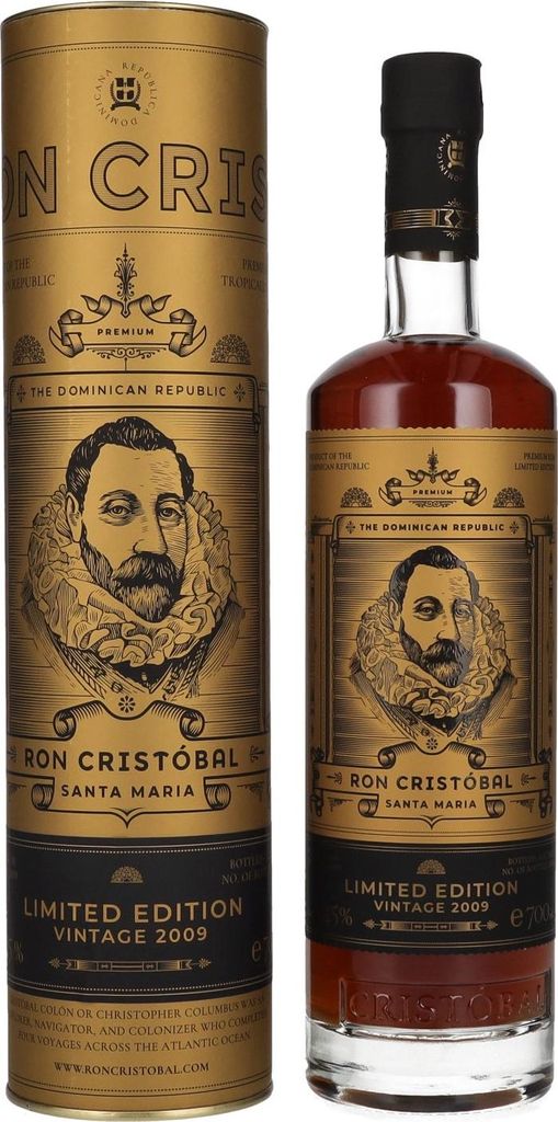 Ron Cristóbal Santa Maria Limited Edition Vintage 2009 45% Vol. 0,7l in Geschenkbox