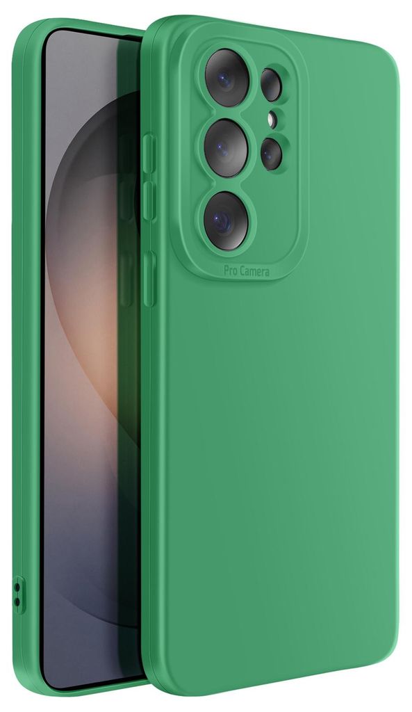 Avizar, Silikon Hülle mit Kamera Schutzverstärkung für Galaxy S26 Ultra, Grün