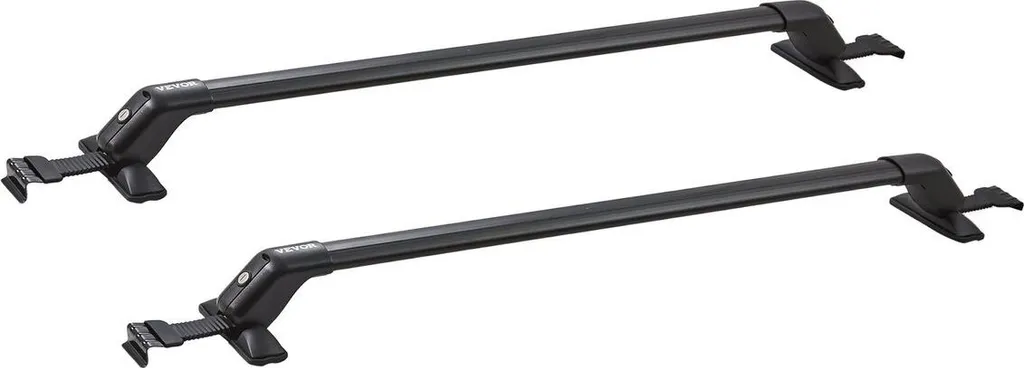 Barre de toit universelle aluminium : solution sans perçage avec serrure